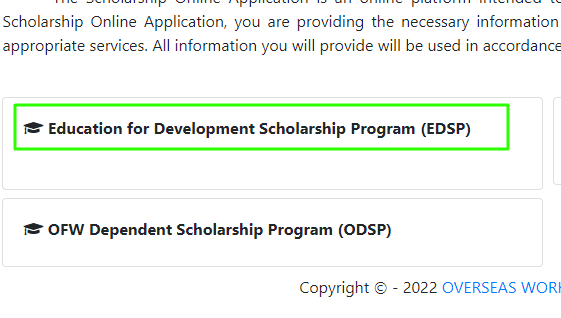 OWWA EDPS Scholarship Program