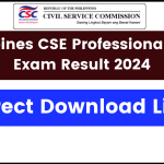 Philippines CSE Professional and SubProfessional levels Exam Result 2024