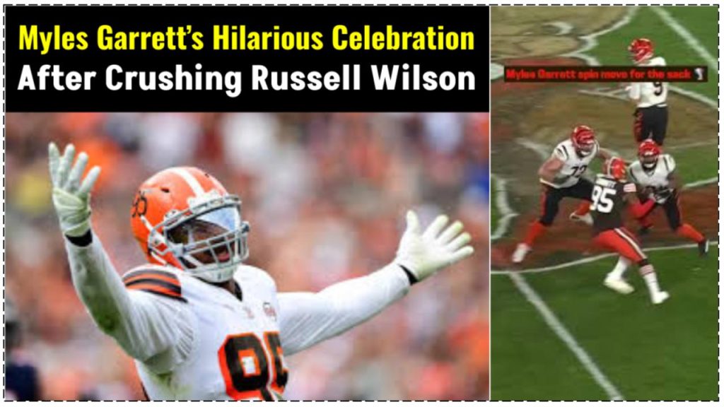 Myles Garrett’s Hilarious Celebration After Crushing Russell