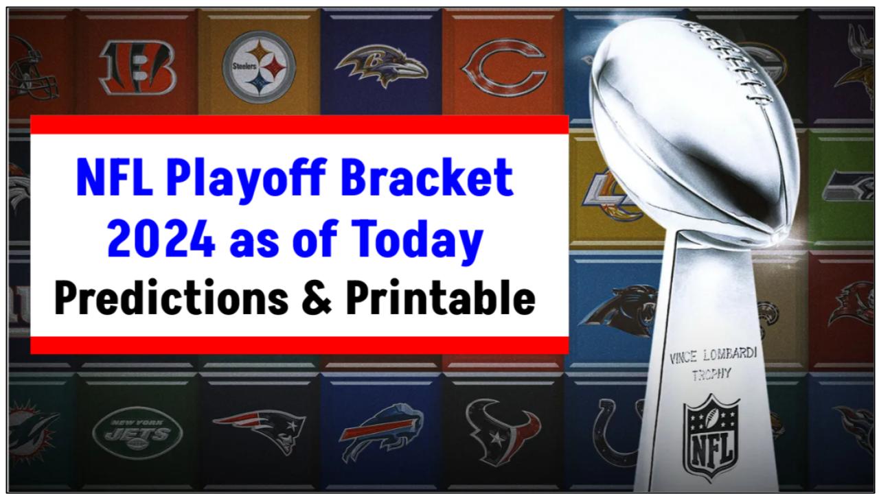 NFL Playoff Bracket 2024 as of Today Predictions, Printable