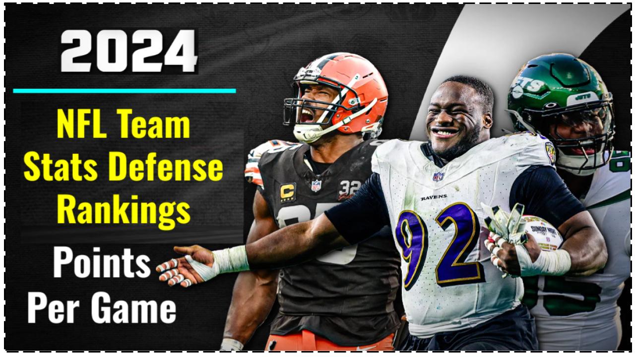 NFL Team Stats Defense Rankings Points Per Game